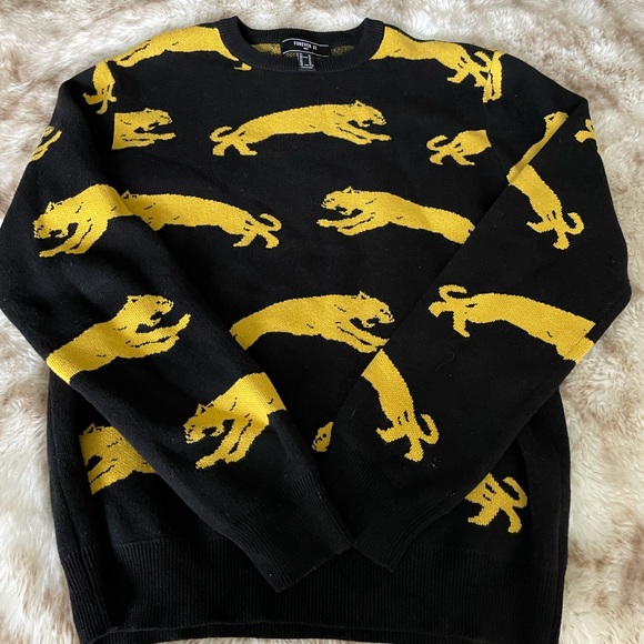 Forever 21 Sweaters Forever 2 Mens Cougar Sweater Size Med Nwot Poshmark